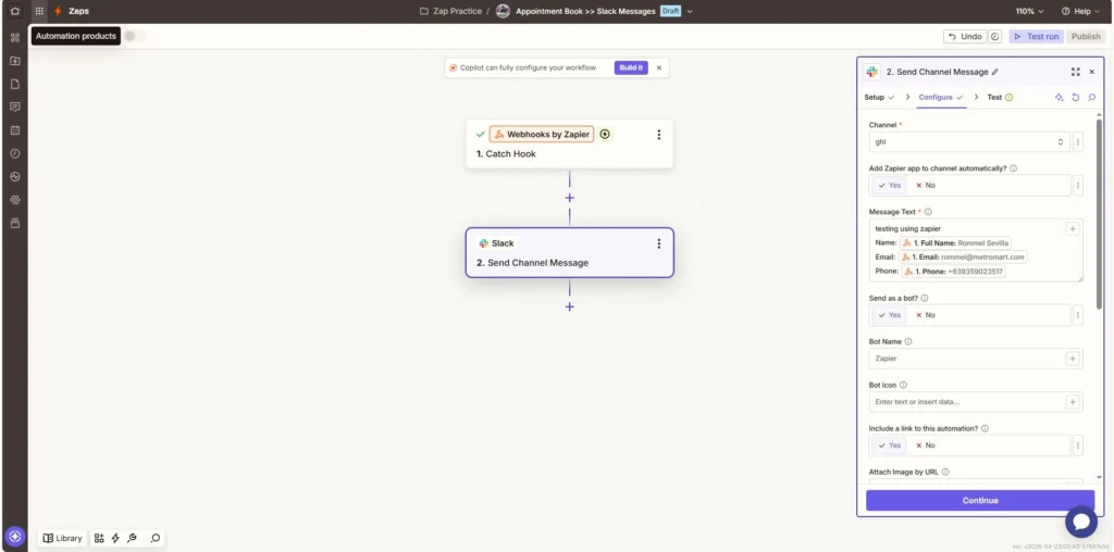 Zapier To Slack
